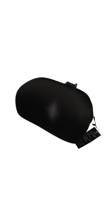 Car Headrest Pillow, Memory Foam, Ergonomic Design, Black