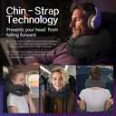 Travel Pillow Vac Compressed Memory Foam Neck Pillow Airplane,Comfortable,Neck Support,Machine Washable,Airplanes Travel Essentials Accessories for Office,Flight,Cars Breaks Sleeping(Black)