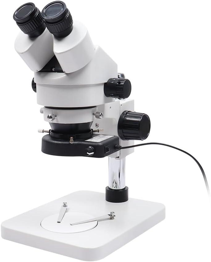 7-45x Continuous Magnification Binocular Microscope Phone Watch Repair Circuit Board Welding Jewelry Identification HD Professional Three-Eye Microscope CCD Melt-Blown Cloth Mold Hole Detection
