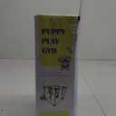 Dewonch Puppy Play Gym with 8 Hanging Toys, Small Dogs Indoor Jungle Gym, PVC Frame with Bungee Straps Enrichment Activity Center