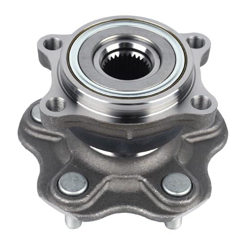 KUSATEC 512346 Rear Wheel Bearing and Hub Assembly Compatible with 2003-2007 Infiniti G35, 2003-2009 Nissan 350Z, 5 Lug Bolts without ABS