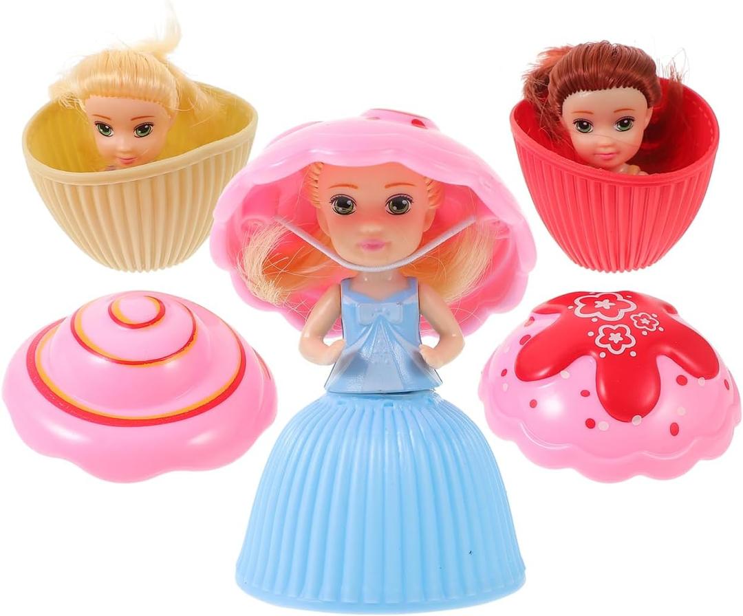 3pcs Cupcake Princess Doll Magic Toys for Baby Girls Random Color