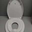Jool Baby Quick Flip Toilet Seat, Built-in Potty & Splash Guard (Elongated)