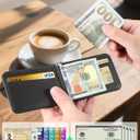 ExtreLife for MagSafe Wallet with Money Clip, Stronger Magnetic Wallet for iPhone 17/16/15/14/13/12 Series, RFID Blocking, for iPhone Wallet with Stand, ID Window & 8 Card Holder, Classic Black