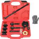 ReluxGo Wheel Bearing Puller Removal Motorcycle Tool Kit for Harley Davidson, Wheel Bearing Removal and Installation Tool for 3/4" 1" 25mm Bearings for Hogs from 2000, Wheel Bearing Press (Red)