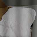 Farmhouse Ruffle Shower Curtain with Handmade Vintage Buttons, Country Buffalo Plaid Fabric Black and White Shower Curtains for Master Bathroom, Bathroom Decor Shower Curtain with 12 Holes,72" x 72"