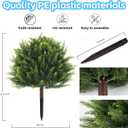 24" Artificial Plants Topiary Cedar Tree Outdoor, UV Resistant Lifelike Faux Potted Plant with Ground Spike for Patio Garden Decoration, No Maintenance Greenery for Balcony, Shade or Poolside
