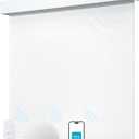 Smart Roller Shades for Windows, Alexa Blackout Motorized Blinds with Remote Control, Easy Install Automatic Electric Blinds for Indoor (22" W x 72" H, White)