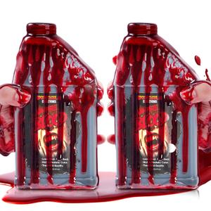 Spooktacular Creations 2 Packs Fake Blood, 16oz Each Halloween Liquid Vampire Blood, Stage Blood for Halloween Costume, Zombie, and Monster Cosplay Makeup Decoration
