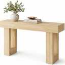 63-Inch Long Console Table, Sofa Table, Narrow Entryway Table for Hallway, Behind Couch, Living Room, Farmhouse Style, Easy Assembly, Natural Wood, 63" L x 13.8" D x 33.7" H