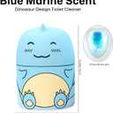 Toilet Bowl Cleaners Automatic Toilet Cleaner for Inside the Bowl Bathroom Toilet Tank Cleaner Dinosaur Shape Design Household with Rope Toulet Cleaning Supplies - Blue Ocean Scent