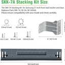 SKK-8K SKK-7A Stacking Kit Compatible with Samsung 27-Inch Front Load Washer and Dryer, Easy Installation & Space-Saving, Replaces SKK-8K SKK-7A, SK-5A, SK-5AXAA