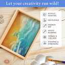 Large Birch Painting Panel 16 x 20 x 1-1/2-inch, Wood Canvas Boards for Painting, Blank Signs for Crafts, by Woodpeckers
