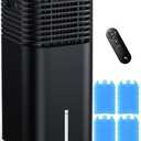 Windowless Air Conditioner, Swamp Cooler with 4 Modes & 3 Speeds, 15H Timer for Smart Auto-off, 2-Gal Tank for 20H Cooling, Remote, 120 Oscillating Portable Air Conditioners No Hose Needed