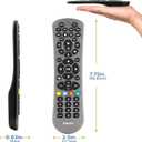 Philips Universal Remote Control Replacement for Samsung, Vizio, LG, Sony, Sharp, Roku, Apple TV, RCA, Panasonic, Smart TVs, Streaming Players, DVD, Simple Setup, 6 Device, Graphite, SRP6229G/27