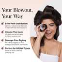 Kitsch Ceramic Hair Rollers for Women Self-Grip Hair Curlers for Heatless Curl Overnight, Long-Lasting Frizz-Free Curls, Volumizing Large Rollers for All Hair Types Black, 8 Count (Pack of 1)