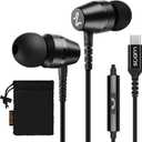 LUDOS OMNITONE USB C Headphones for iPhone 17 16 15 Pro Max Plus Air iPad Pro, USB-C Earbuds for Samsung Galaxy S24 S23 Ultra S22 S21 FE S20 Z Flip 3 Fold 4, USB Type C Earphones