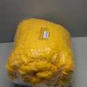 L'AGRATY Chunky Knit Blanket Throw - Soft Throw Blanket 50x60: 100% Hand Knitted Chenile Crochet Throw for Home Decor - Mustard Yellow