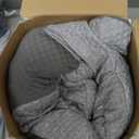 Cervical Neck Pillow for Pain Relief Sleeping, Contour Memory Foam Pillows, Ergonomic Side Sleeper Pillows for Adults, Cooling Orthopedic Neck Support Pillow for Back Stomach Sleepers (Queen Size-24.8''Lx14.96''Wx5.78''H, Dark Grey&grey)