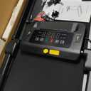 Walking Pad Treadmill with Desk Workstation, 12% Incline Treadmills for Home Office, 350lbs Capacity, 3.5HP (Orange-Black, XL)