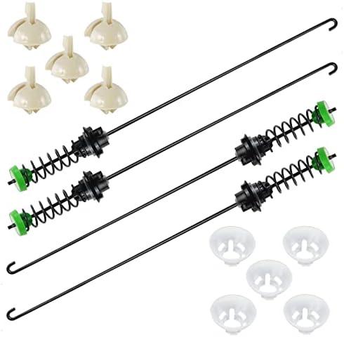 Updated W11130362 WTW5000DW2 WTW5000DW3 Washer Suspension Rod Kit by Blutoget-Fit for Whirlpool Kenmore Washer WTW5000DW0 MVWC565FW0 11022352510- Replaces W10594080 W10735786 W10748956 W10780040
