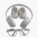 3 x Stylish Accessories for 17cm Labubu Doll V1 V2 V3 Headphones Shoes Without Lenses Glasses Funny Accessories Gift