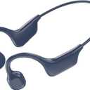 Bone Conduction Headphones Bluetooth, Open Ear Headphones Wireless Bluetooth with 6-10H Long Life Dark Blue
