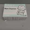 Wipes Dispenser, Wipe Holder for Baby & Adult, Seposeve Refillable Baby Wipe Container, Keeps Wipes Clean. Non-Slip, Easy Pull Wipes Pouch Case, Grey