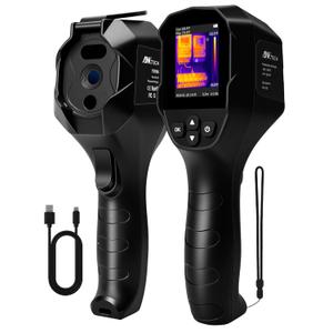 Thermal Camera for Home Inspection, 240240 TISR Infrared Camera with 14-Hour Battery Life, 25Hz Handheld Thermal Imager with 50FOV for Water Leak Detection, HVAC, Electrical Inspection (Black)