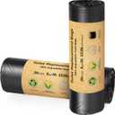 BLIKA 40 Count Toilet Replacement Bags, 8 Gallon, 30 Liter, Heavy Duty 1 Mil, Compost Bags 8 Gallon, Camping Toilet Bags for Portable Toilet, Car Travel, Camping, Long Trips (Black)