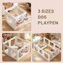 Dog Playpen with Storage Basket, 10 PCS 23.6" H Puppy Playpen