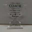 Yousoontic Valentines Coach Gifts Thank You Gifts for Softball Coach Women Men Acrylic Trophy Plaque Appreciation Football Soccer Baseball Gift Table Decor