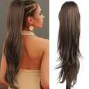Ponytail Fake Hair Brown