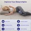 Knee Pillow for Side Sleepers - Leg Pillow for Side Sleeping, Memory Foam Knee Pillows for Back Hip Pain, Spine Aligning, Sciatica, Surgery Recovery
