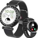 Smart Watch for Women, AMOLED HD Display Fitness Tracker Bluetooth Make/Answer Call, 1.19" Watches with 110+ Sports Modes/Heart Rate/SpO2/Sleep Monitor, Smartwatch IP68 Waterproof for Android iOS