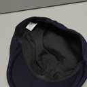 Men's Wool Blend Newsboy Cap Adjustable Gatsby Ivy Newsies Cabbie Hat Classic 8 Panel Tweed Flat Winter Hat (Medium, Pure Navy)