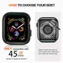 for Apple Watch Series 45mm Thin Fit Designed for Apple Watch Case Series 9/8/7 45mm Thin Metal Case with Back Frame for iWatch Accessories 45mm (Green)