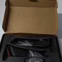 Motorcycle Rear View Mirrors, Adjustable 360 Rotating Stealth Wind Wing Side Mirrors Compatible with Kawasaki Z400 Z650 Z900 Z1000 Duke 125 200 250 (White Mirror with Light)