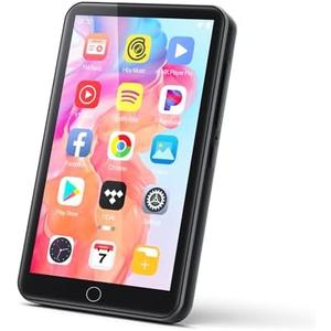 MP3 Player with Bluetooth and WiFi, 4.02" Touchscreen Android Mp4 Mp3 Player with Spotify, Audible, Amazon Music, Deezer, Portable Music Player with Built-in Speaker, FM Radio, E-Book, M301 Pro