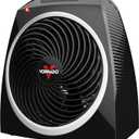 Vornado VH5 Personal Vortex Space Heater, 2 Heat Settings, Cool-Touch Exterior, Tip-Over Protection, Quiet Operation, Compact Design, Heater for Desktop, Office, and Personal Heating, Black