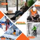 360 Cushioned Thermal Crew Socks Men Women, Thick &Warm Boot Sports Socks Hunting Sking Hiking Home Work Outdoor (L)