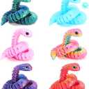 6PCS 3D Printed Snake Toys, 3D Printed Animals Fidget Toys for Easter Eggs Filled, Easter Basket Stuffers for Teens, Easter Gifts for Kids, Easter Basket Filler, Easter Egg Fillers for Boys Girls