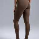 Colorfulkoala Dreamlux No Front Seam Leggings 25"/28" Inseam (Brown, XXL)