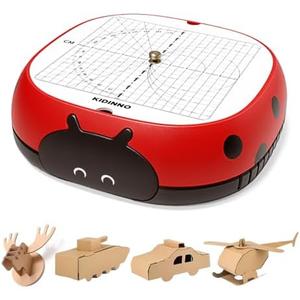 KIDINNO Safer Cardboard Cutting Tool, DIY Cardboard Construction Tool Kit, STEAM Educational Craft Toy for 5+ Boys and Girls, for Creativity Projects 3D Models