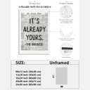 Black And White Retro Newspaper Wall Art Trendy Inspirational Universe Quote Poster It'S Already Yours Positive Affirmation Print Preppy Aesthetic Room Apartment Bedroom Decor 16x24inch Unframed
