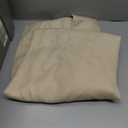 Ebesto Faux Linen Curtains 90 Inches Long 2 Panels Set, Farmhouse Rustic Light Filtering Soft Thick Textured Curtains for Bedroom, Dual Rod Pocket Drapes for Living Room, 2x50Wx90L, Linen Color