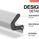 Kerf Weather Stripping for Doors,19.7 Feet Door Weather Stripping Door Seal Strip for Large Gap,Easy Cut to Size and Installation