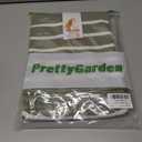 PRETTYGARDEN Womens Summer Beach Sundress Off Shoulder Cut Out Striped Bandeau Bodycon Midi Dress (Striped Army Green White,X-Large) (Green, XL)