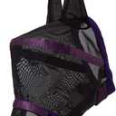 Harrison Howard Maskology Supreme Nylon Framework Micro-Woven Material UV-Proof Horse Fly Mask Black Purple (Cob (Medium)