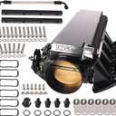 YESHMA LS Intake Manifold with 102mm Throttle Body Throttle Position Sensors TPS IAC and Fuel Rails Compatible with Chevy 4.8 5.3 6.0 6.2 LS LS1 LS2 LS6 Sheet Metal Al Fabricated Black